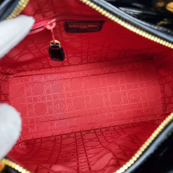 CHRISTIAN DIOR LADY DIOR MEDIUM SHOULDER HAND BAG - Picture 14 of 16